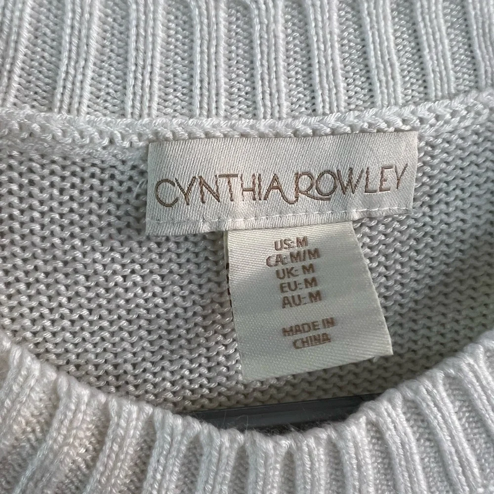 Cynthia‎ Rowley white sweater